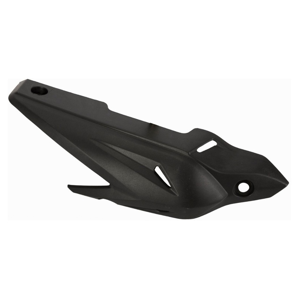 PROTECTOR DE TUBO DE ESCAPE LATERAL MTC YAMAHA FZ FI 2.0 FAZER NEGRO     V-1 (VIA-A2)