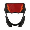 MASCARA DE FARO DELANTERO MTC XTZ125 NEGRO / ROJO      - (VIA-A1)