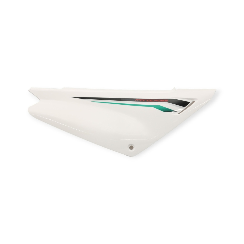 TAPA LATERAL MTC XTZ125 DERECHA BLANCO     V-1 (VIA-A3)
