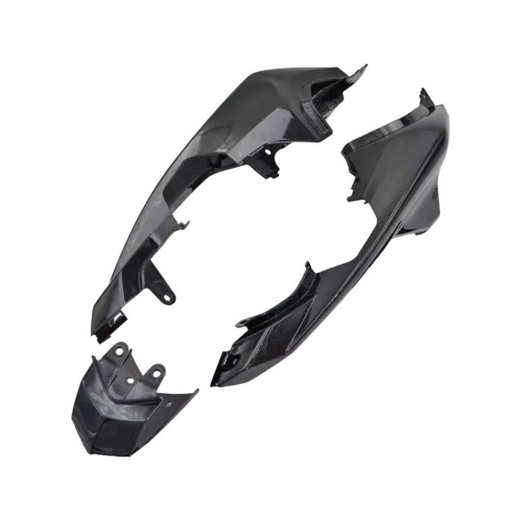 CUBIERTA POSTERIOR COMPLETO MTC FZ16 2.0 / FZ-S NEGRO 03 PIEZAS
