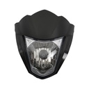 FARO DELANTERO COMPLETO MTC CB125F TWISTER NEGRO     V-1 (VIA-A1)