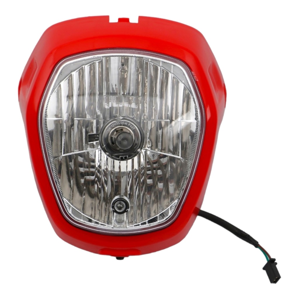FARO DELANTERO COMPLETO MTC NAVI110 ROJO     V-1 (VIA-A1)