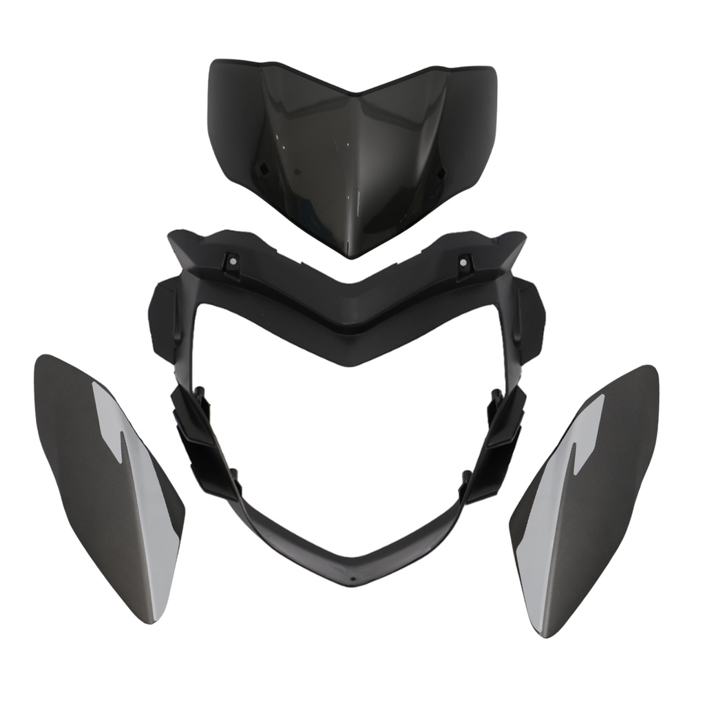 MASCARA DE FARO DELANTERO MTC PULSAR NS125 BLANCO 04 PIEZAS       - (VIA-A1)