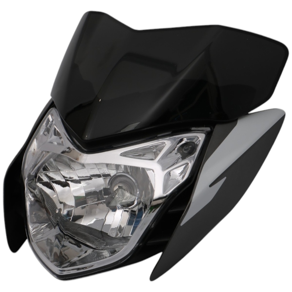 FARO DELANTERO COMPLETO MTC PULSAR NS125 BLANCO     V-1 (VIA-A1)