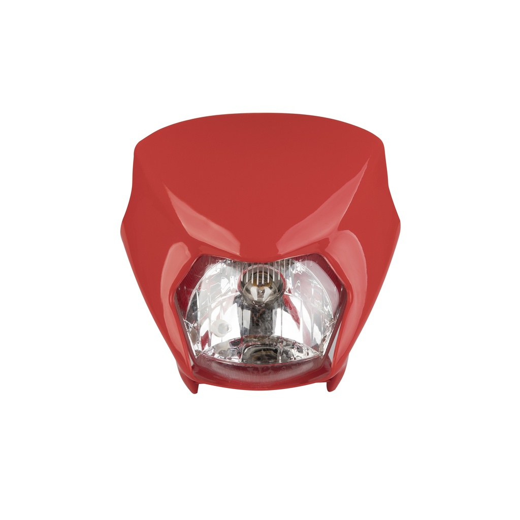 FARO DELANTERO COMPLETO MTC XR125L CORE 2 ROJO     V-1 (VIA-A1)
