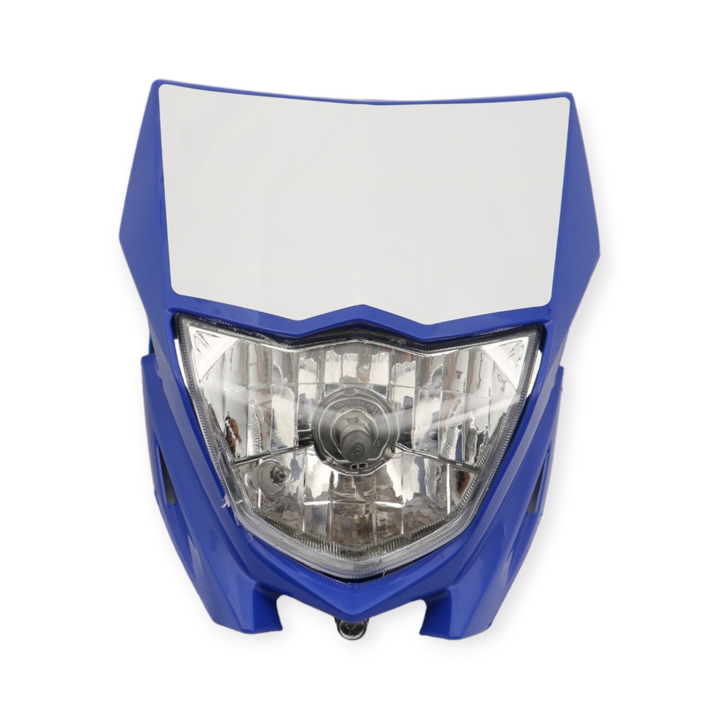 FARO DELANTERO COMPLETO MTC XTZ125 AZUL / BLANCO     V-1 (VIA-A2)
