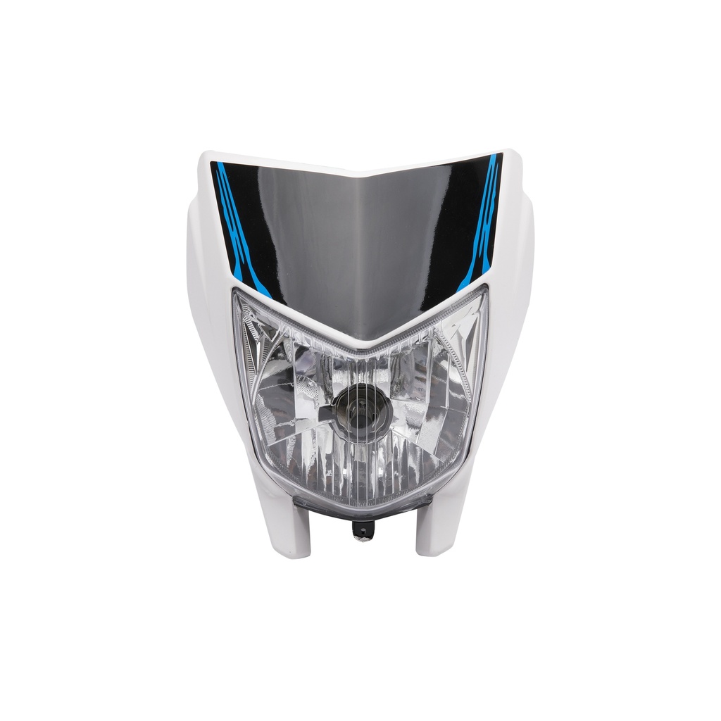 FARO DELANTERO COMPLETO MTC XTZ250 LANDER BLANCO     V-1 (VIA-A2)