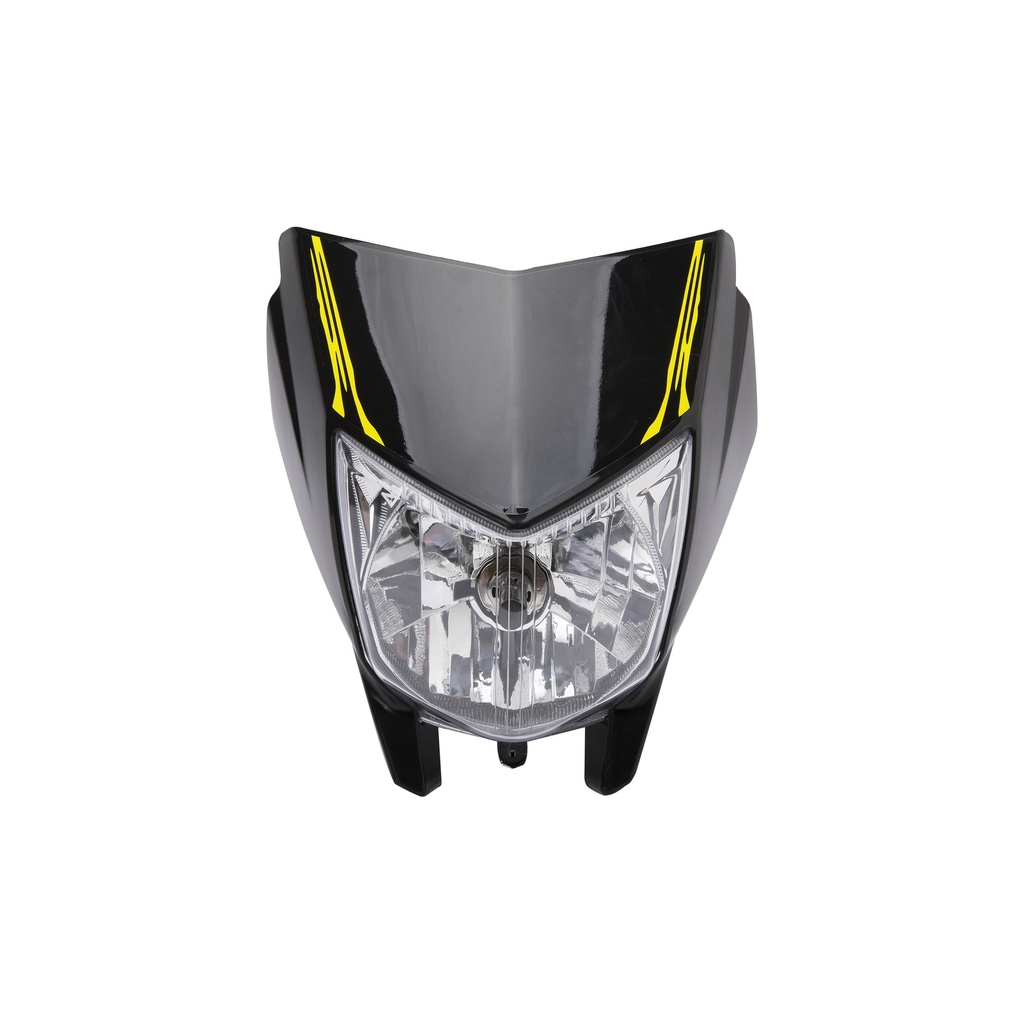 FARO DELANTERO COMPLETO MTC XTZ250 LANDER NEGRO       - (VIA-A3)