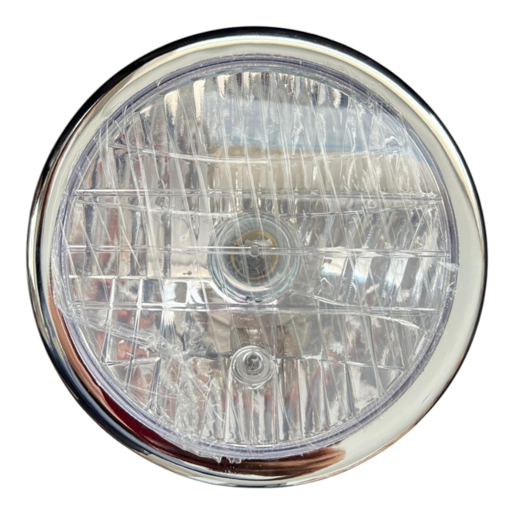 FARO DELANTERO REDONDO CON BASE MTC HONDA GL125 MODERNA       - (VIA-A2)
