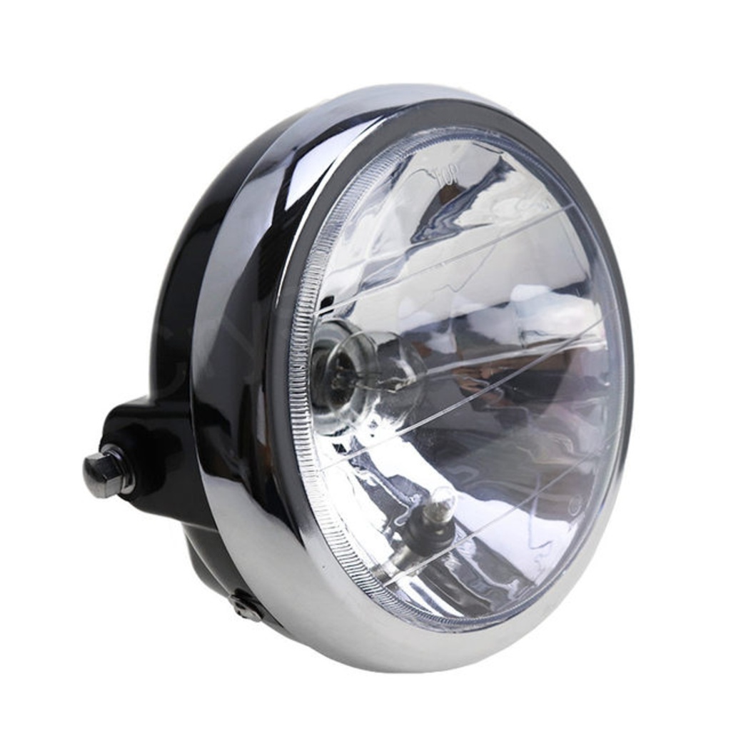 FARO DELANTERO REDONDO CON BASE MTC YAMAHA YBR125       - (VIA-A1)
