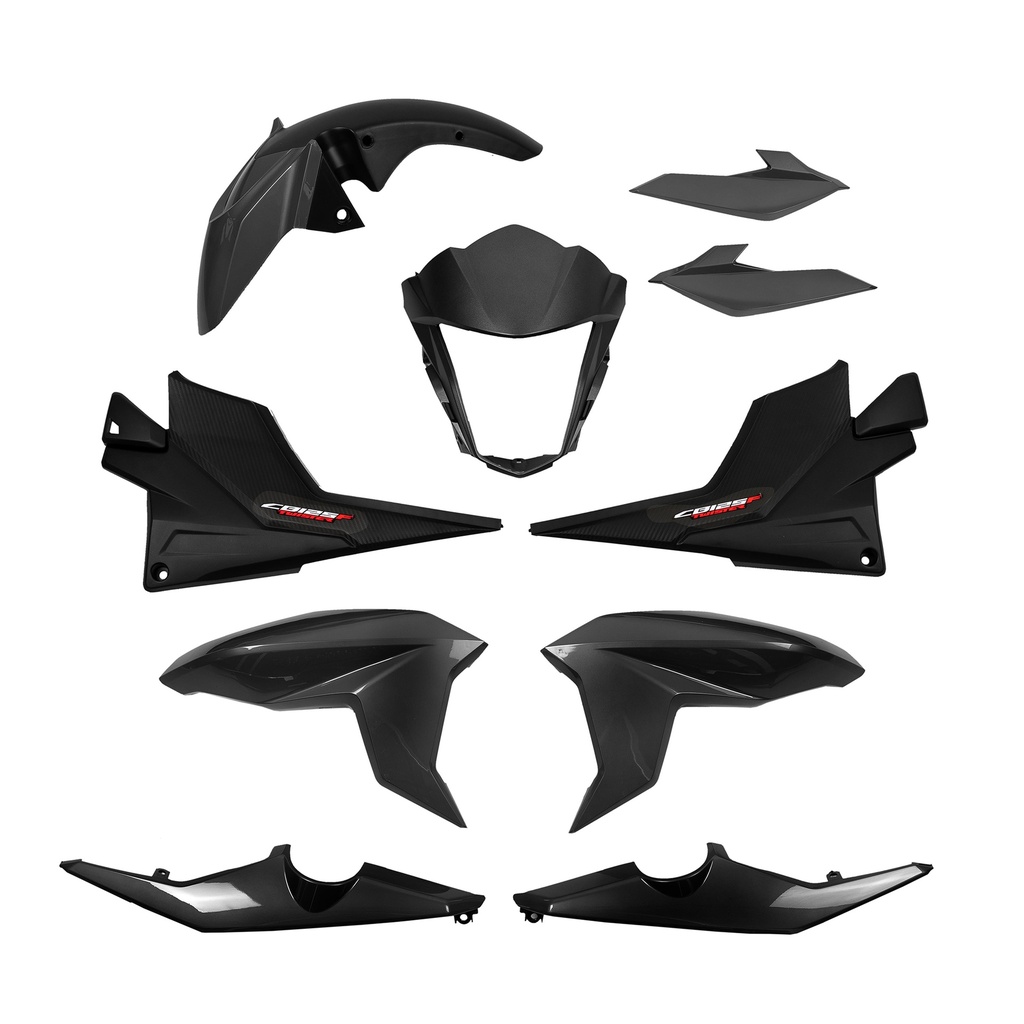 KIT DE PLASTICOS COMPLETO MTC CB125F TWISTER NEGRO       - (VIA-A2)