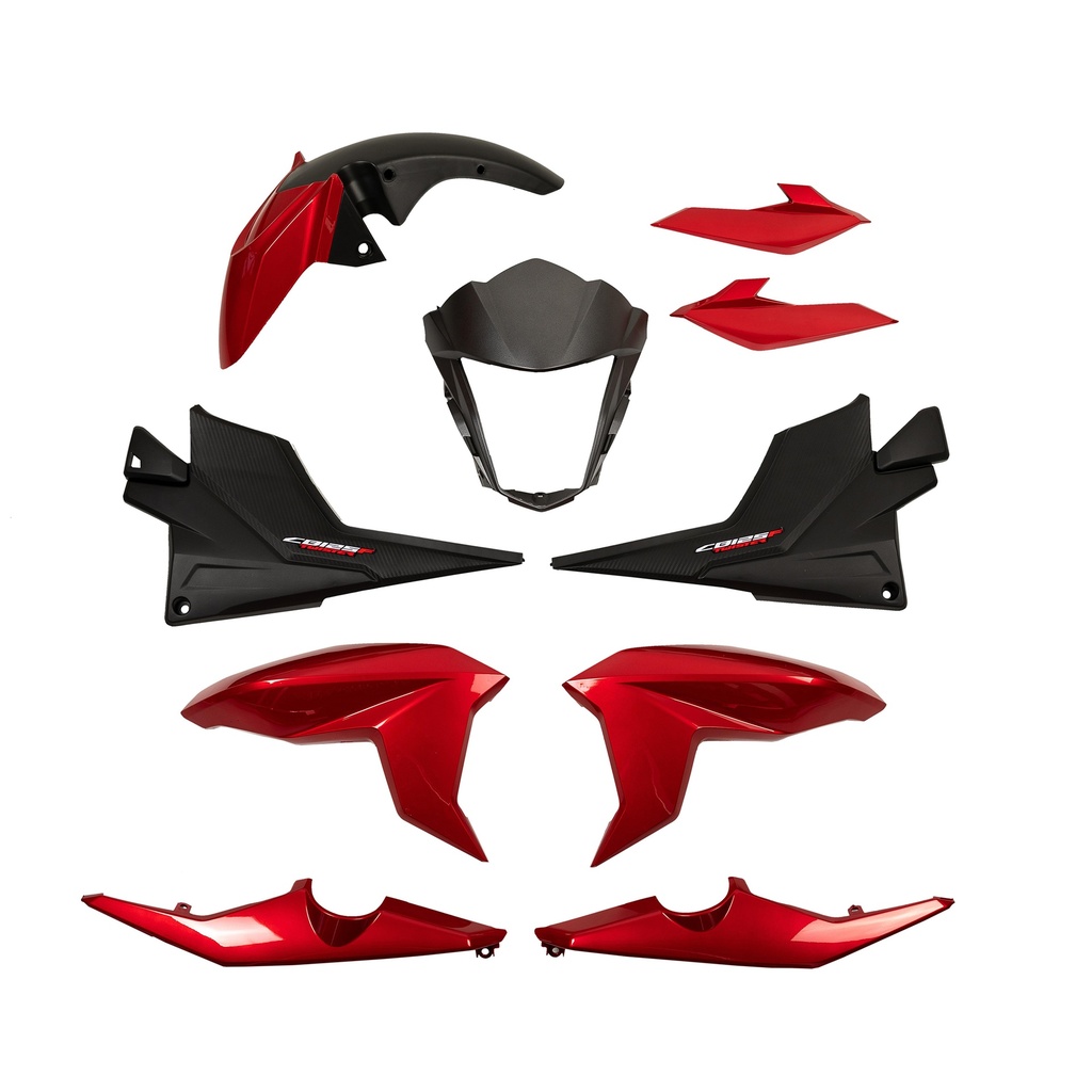 KIT DE PLASTICOS COMPLETO MTC CB125F TWISTER ROJO       - (VIA-A2)