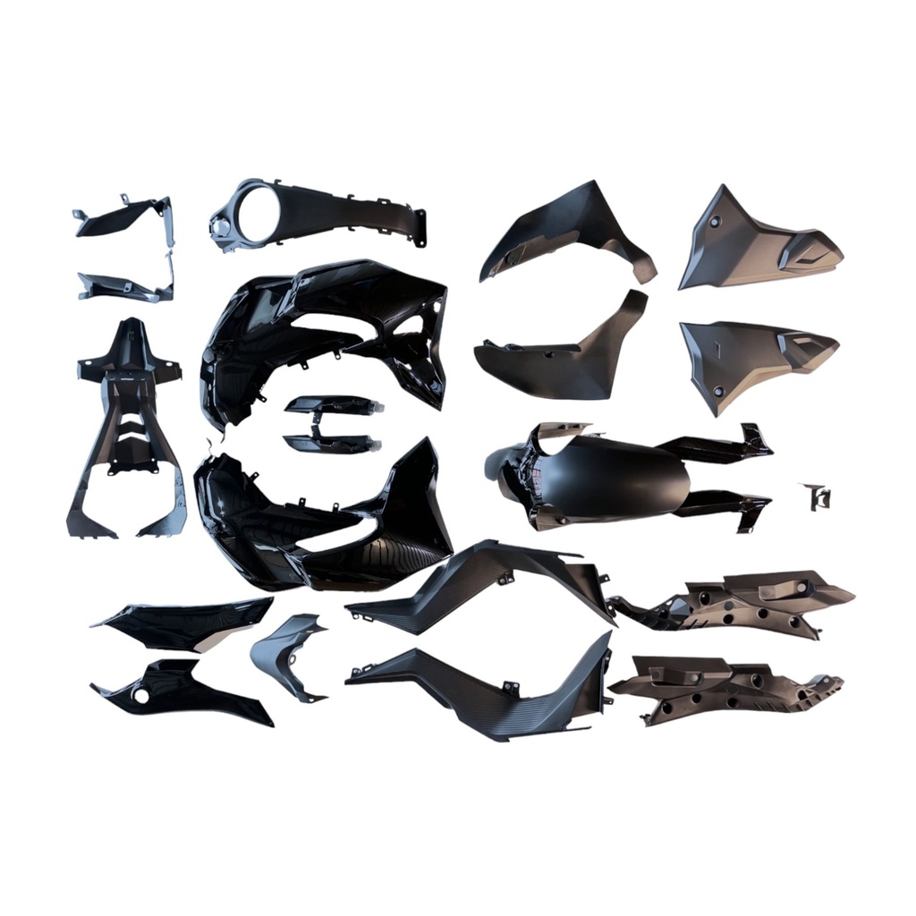 KIT DE PLASTICOS COMPLETO MTC CB190R NEGRO 2016-2020       - (VIA-A2)