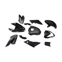 KIT DE PLASTICOS COMPLETO MTC PULSAR NS200 NEGRO ROJO GRIS       - (VIA-A2)