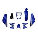 KIT DE PLASTICOS COMPLETO MTC XTZ125 AZUL     - (VIA-A6)