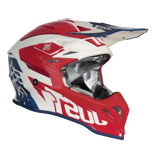 [J39098] CASCO MOTOCROSS J39 JUST1 STARS RED BLUE WHITE TALLA XL