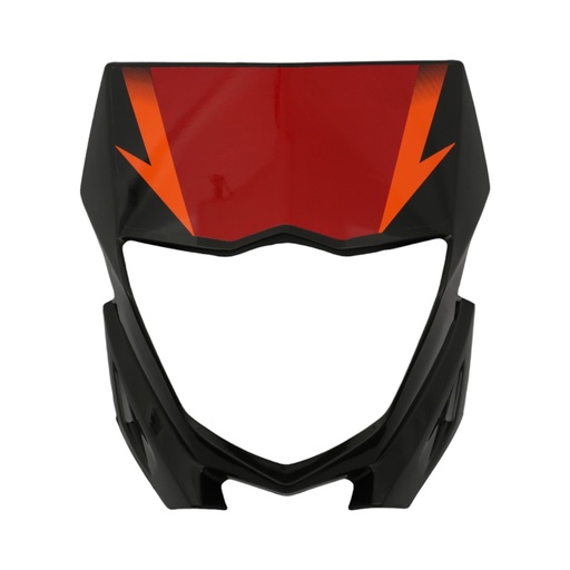 [MTC0256] MASCARA DE FARO DELANTERO MTC XTZ125 NEGRO / ROJO      - (VIA-A1)