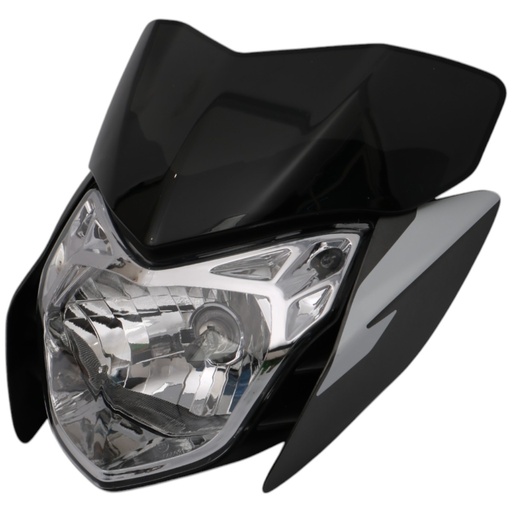 [MTC0980] FARO DELANTERO COMPLETO MTC PULSAR NS125 BLANCO     V-1 (VIA-A1)