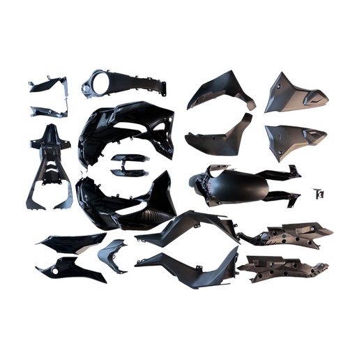 [MTC0361] KIT DE PLASTICOS COMPLETO MTC CB190R NEGRO 2016-2020     - (VIA-A5)