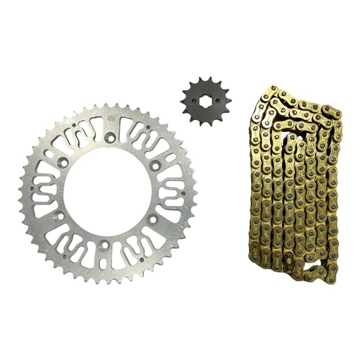 [S0925] SISTEMA DE ARRASTRE (520) WSTD CRF230 CADENA ORING DORADA         L-92(2A-7)